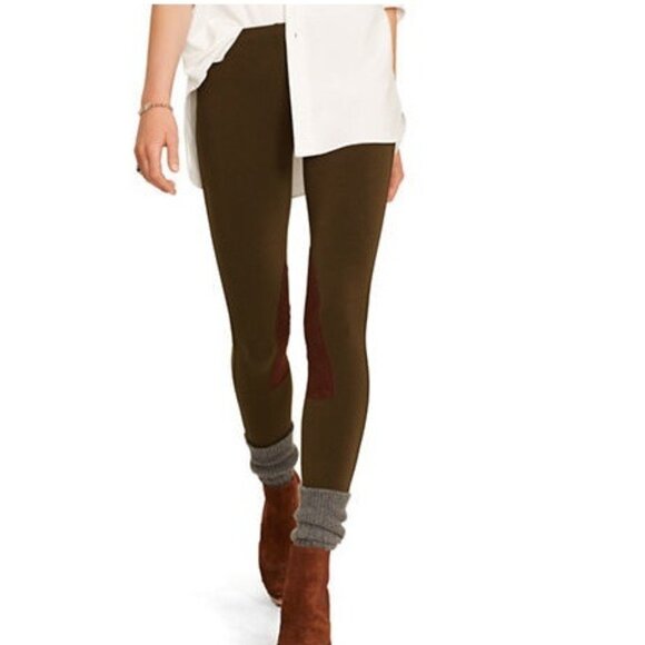New, Ralph Lauren Olive Green Equestrian Riding Leggings - Picture 6 of 15